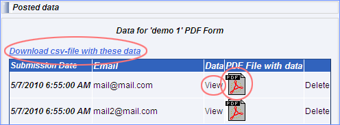 Tracking PDF forms